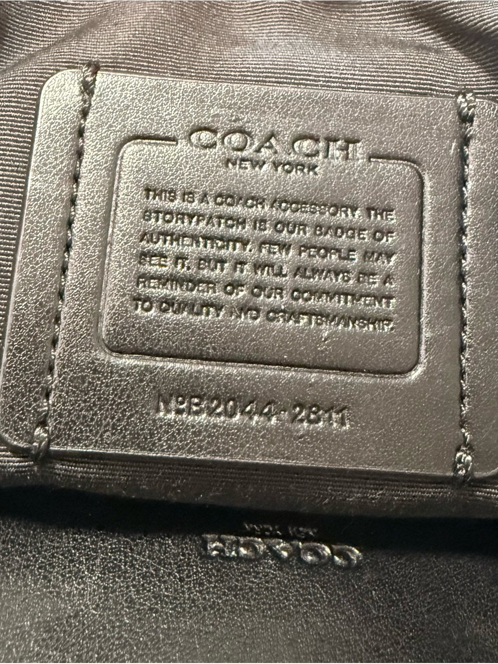 Coach Brown Signature Ranger Pouch with Black Leather Flap - Picture 8 of 13